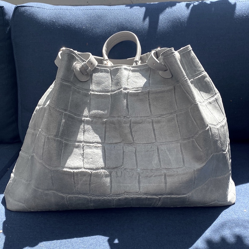 Shoulder Bag / Handbag, Large, Genuine Leather, made in Italy